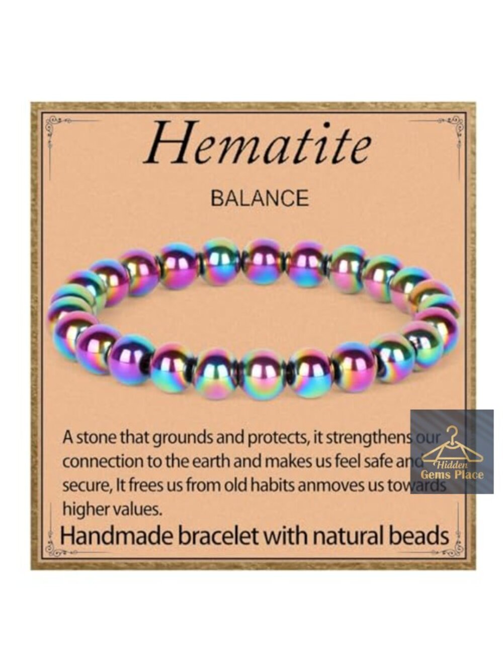 Handmade Natural Gemstone Stretch Bracelet Healing Crystal Round Stone Beads